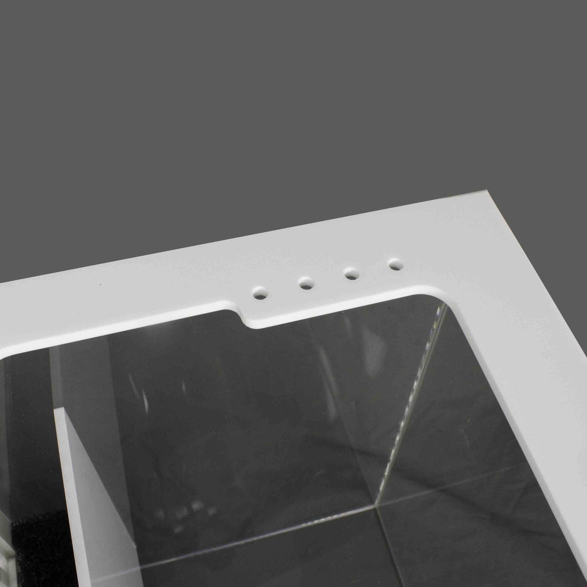 Tideline Sump, top brace with four 1/4 in tubing holes
