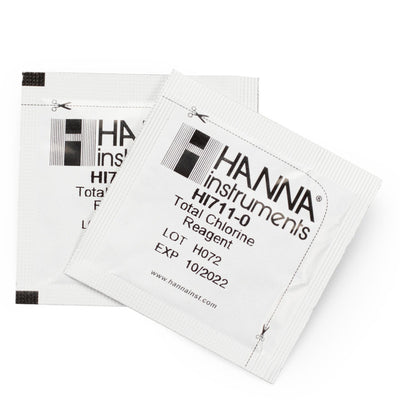 Hanna Instruments HI711-25 / 711-25 | Total Chlorine Checker Reagents (25 Tests) | Aquarium Testing