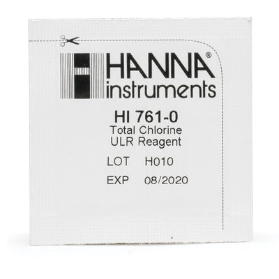 Hanna Instruments HI761-25 / 761-25 | Total Chlorine Ultra Low Range Checker Reagents (25 Tests) | Aquarium Testing