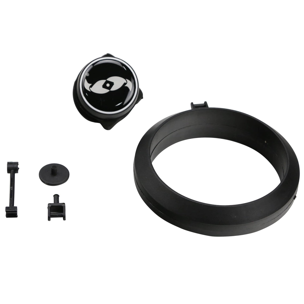 Two Little Fishies MagFeeder parts supplied: magnet mount, pivot link, TLF button and floating feeder ring